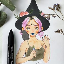 Witch Aesthetic Drawing Stunning Sketch