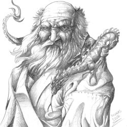 Wizard Drawing Amazing Sketch