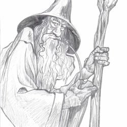 Wizard Drawing Creative Style