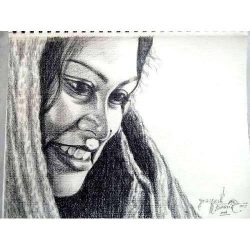 Women Drawing Hand drawn Sketch