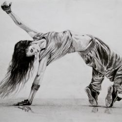 Women Drawing Modern Sketch