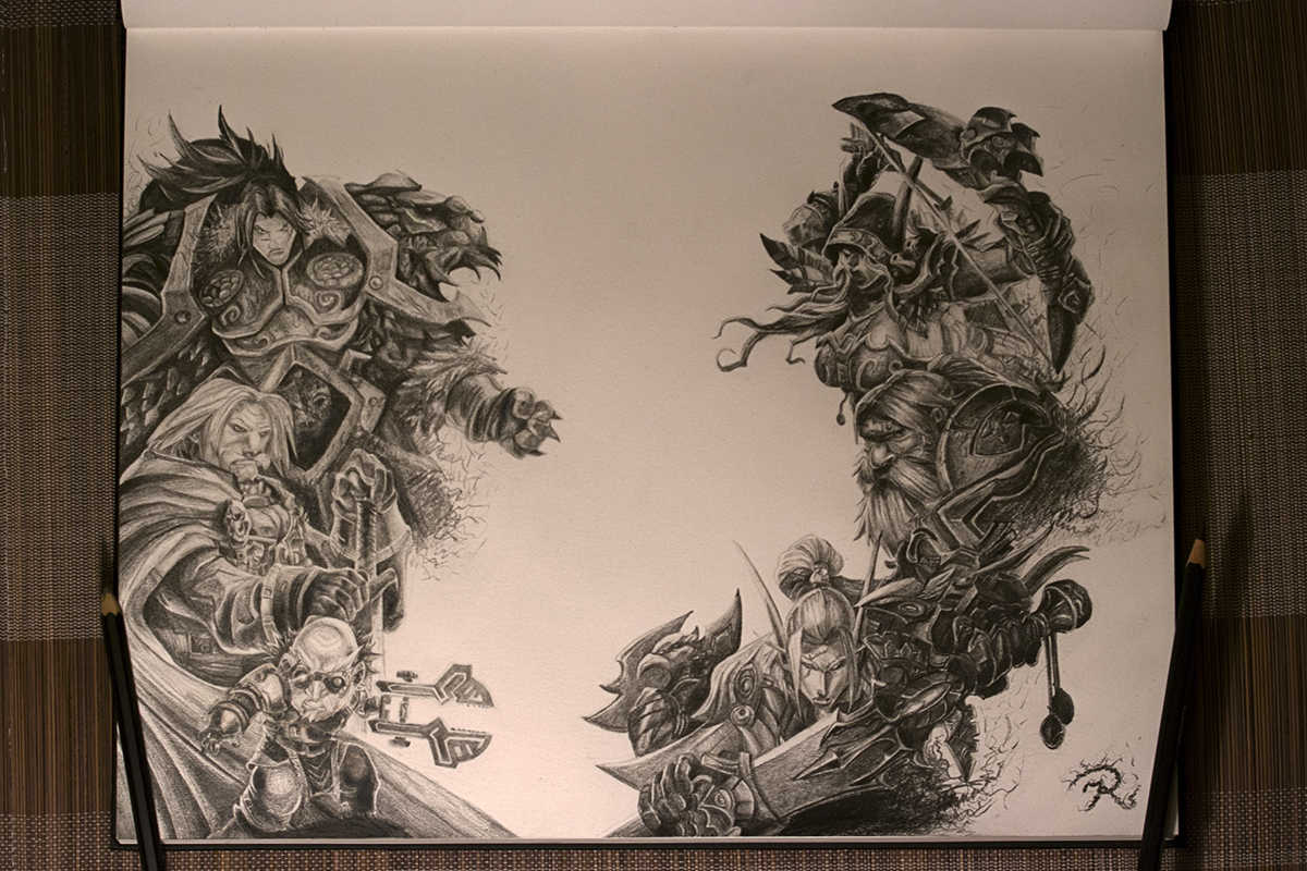 World of Warcraft Drawing Sketch