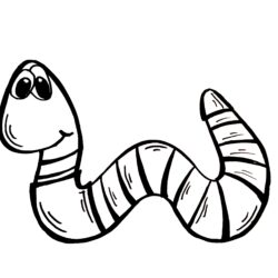 Worm Drawing Creative Style