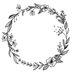 Wreath Drawing Stunning Sketch