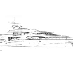 Yacht Drawing Amazing Sketch