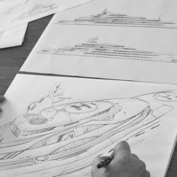 Yacht Drawing Art