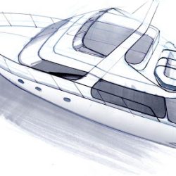 Yacht Drawing Creative Style