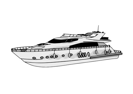 Yacht Drawing Photo