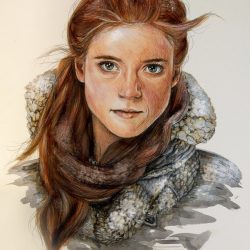 Ygritte Drawing Detailed Sketch