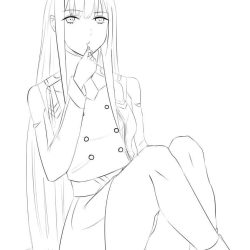 Zero Two Drawing