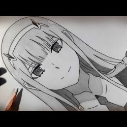 Zero Two Drawing Creative Style