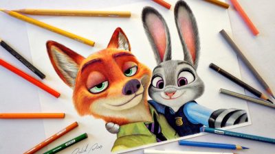 Zootopia, Friendship, Animals, Diversity, Adventure Drawing